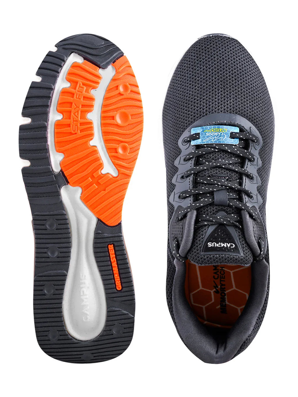 Campus Promote Men's Running Shoes | Gray | Buy Online India