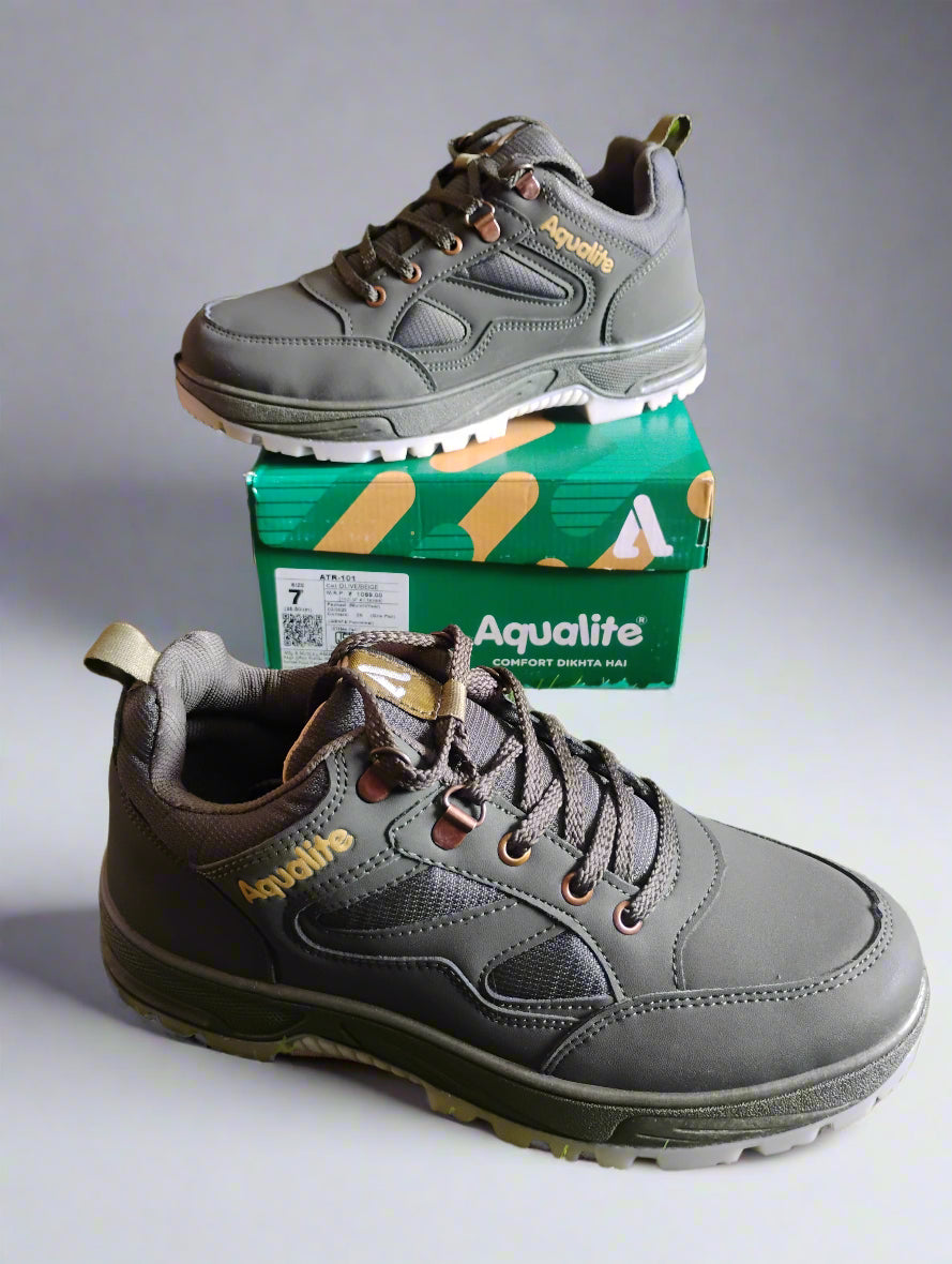 Aqualite ATR-101 Men's Shoes | Black & Olive | Buy Online India