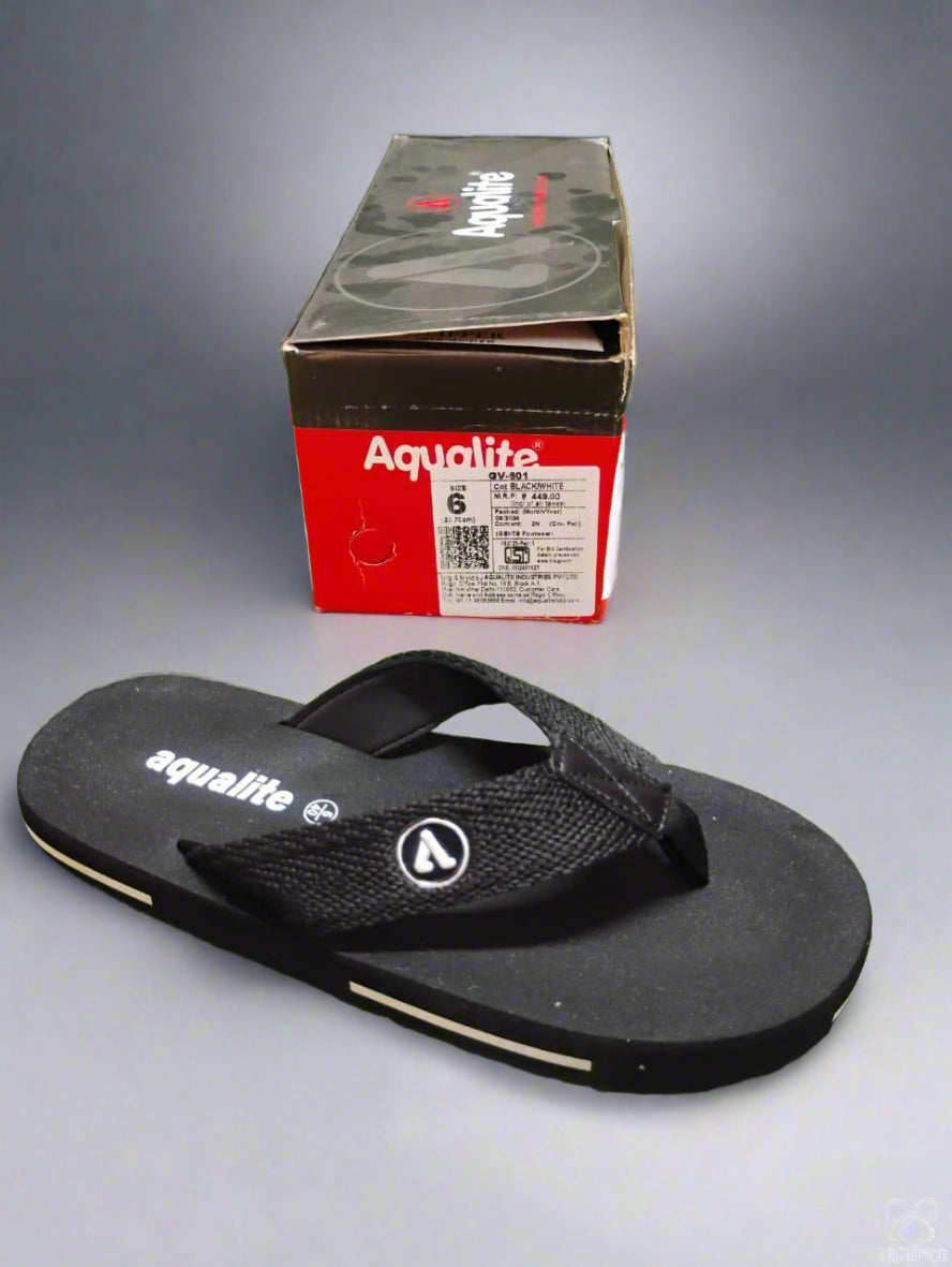 Aqualite GV-501 Men's Slipper | Black | Buy Online India