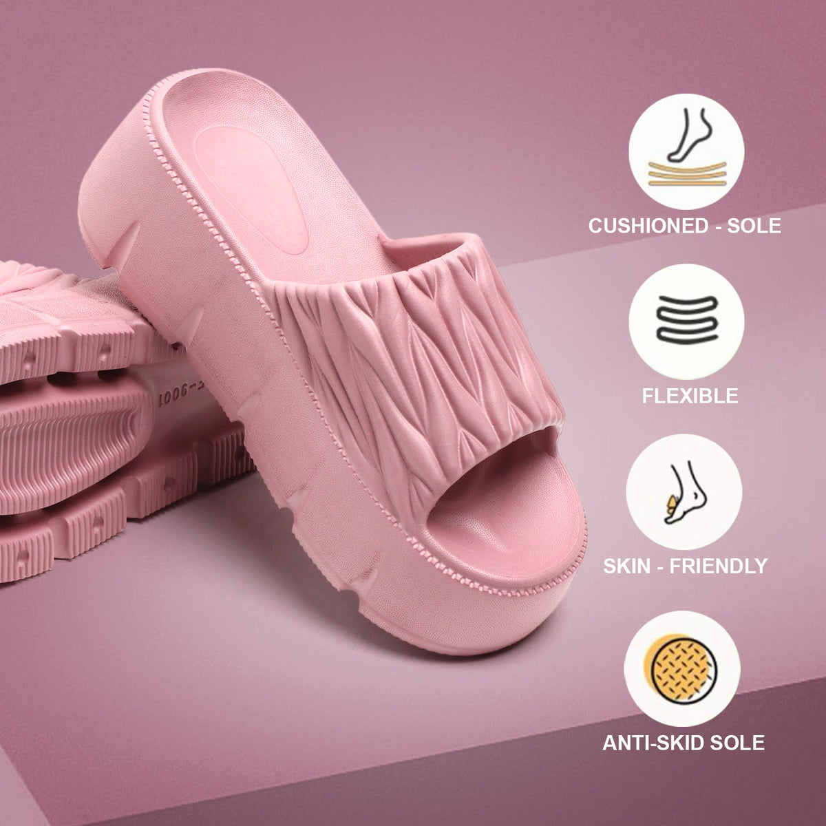 9001 Comfort Slider for Women - Onion Pink