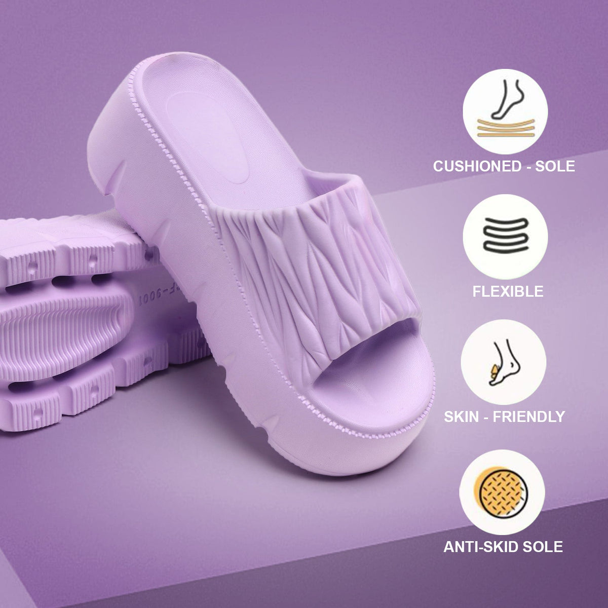 9001 Comfort Slider for Women - Purple