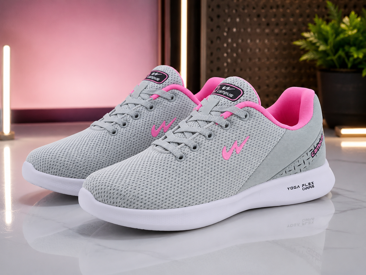 Campus Women's Cristy – Light Grey / Pink