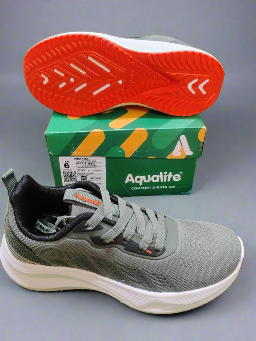 Aqualite Virat-02 Men's Shoes | Gray | Buy Online India