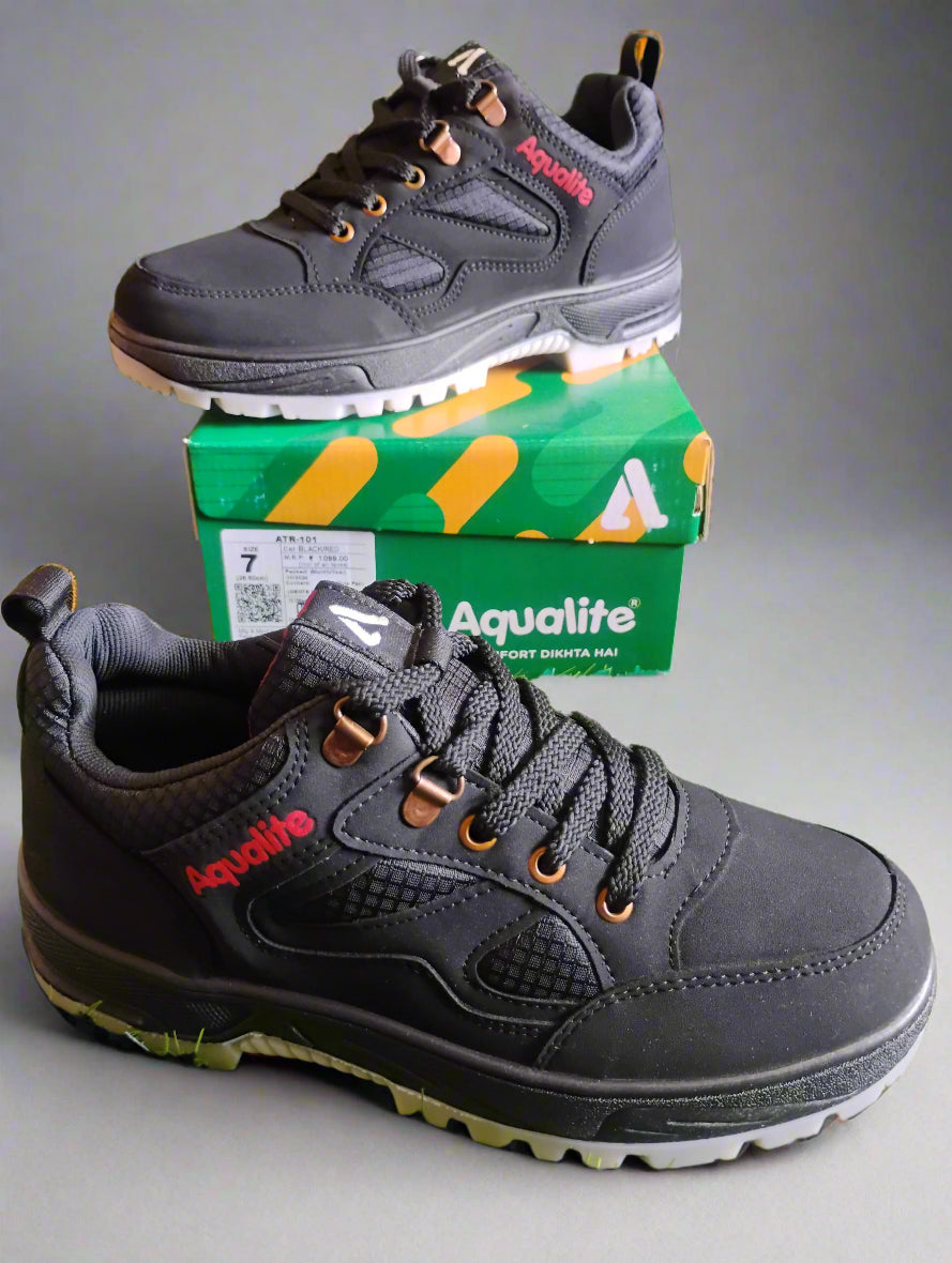 Aqualite ATR-101 Men's Shoes | Black & Olive | Buy Online India